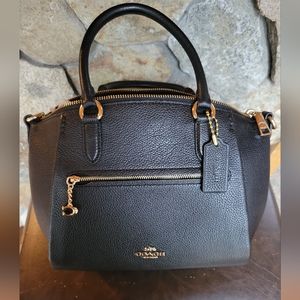 Coach Black Elise Satchel